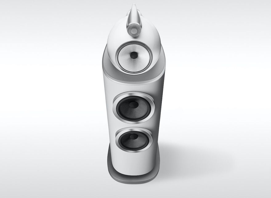 Bowers &amp; Wilkins Standlautsprecher 802 D4 in Weiß