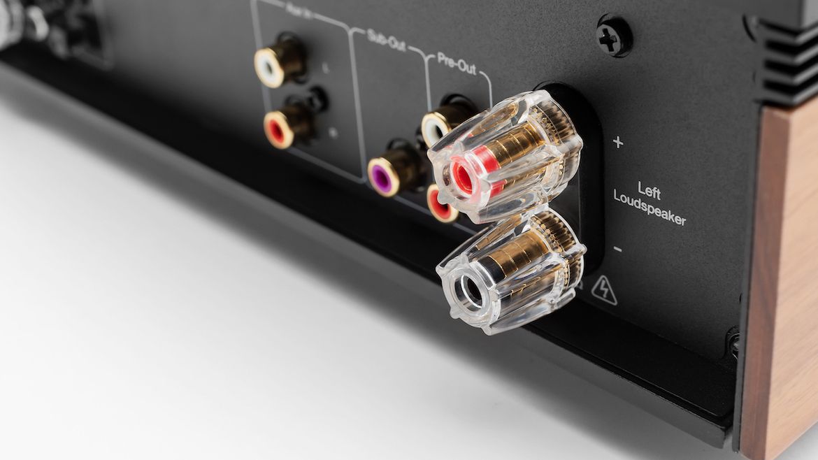 Cambridge Audio Evo: Lautsprecher-Anschlüsse vergoldet