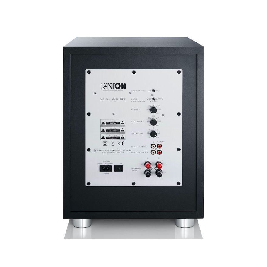 Canton Power Sub 10 – Rückansicht