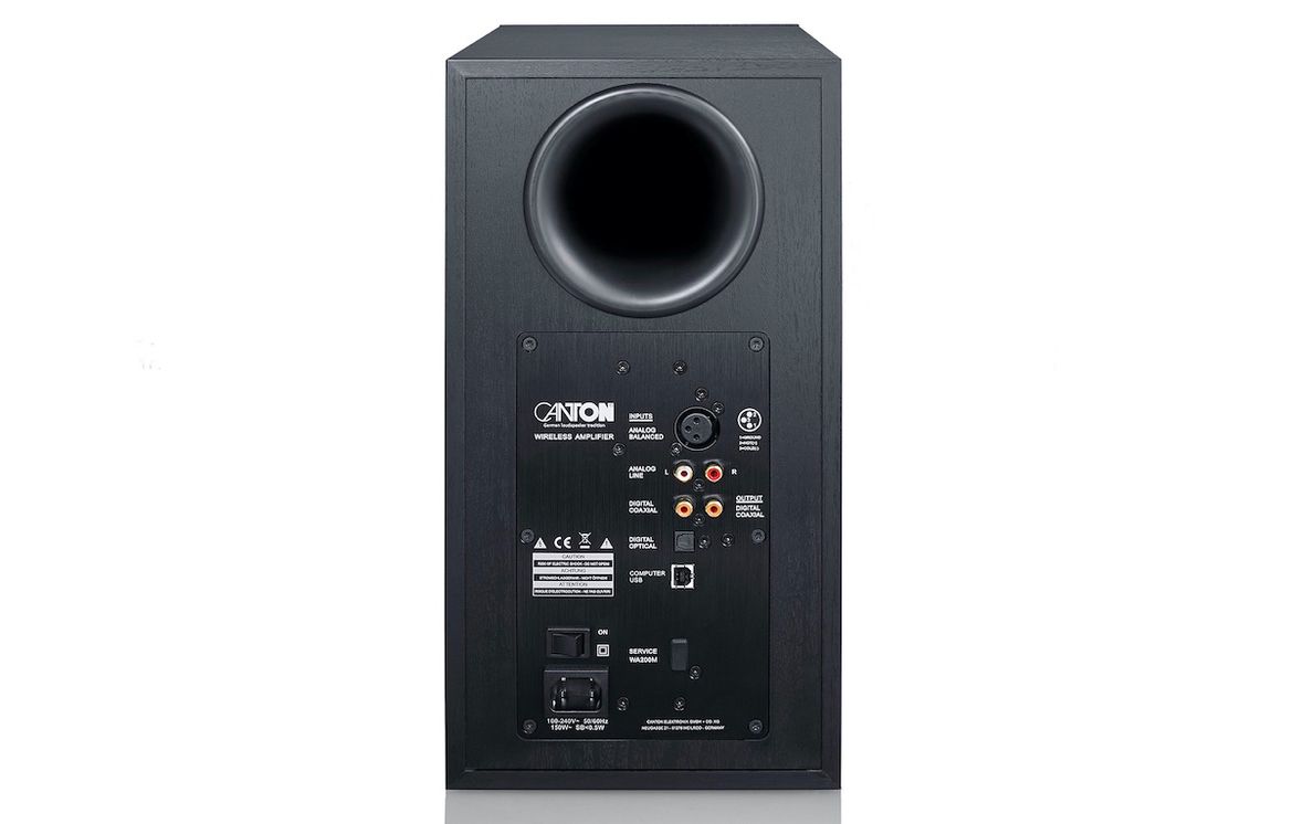 Canton Smart GLE 3 in Schwarz - Rückansicht