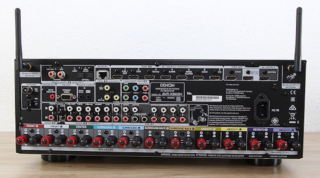 Rückseite mit HDMI Schnittstellen (AVC-X8500H)