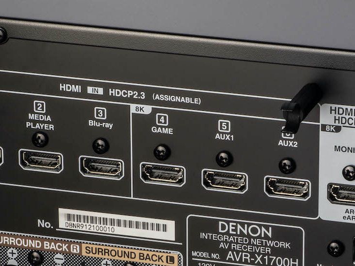 Denon AVR-X1700 H - HDMI-Schnittstellen