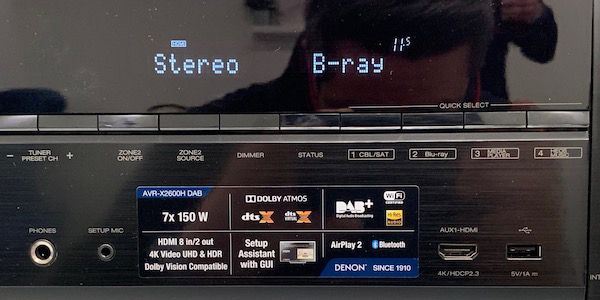 Denon AVR-X2600H Bedienelemente