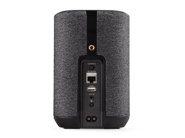 Rückansicht des Denon Home 150 mit Anschlüssen