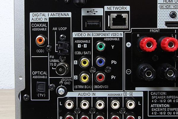 Ethernet-Anschluss am AV