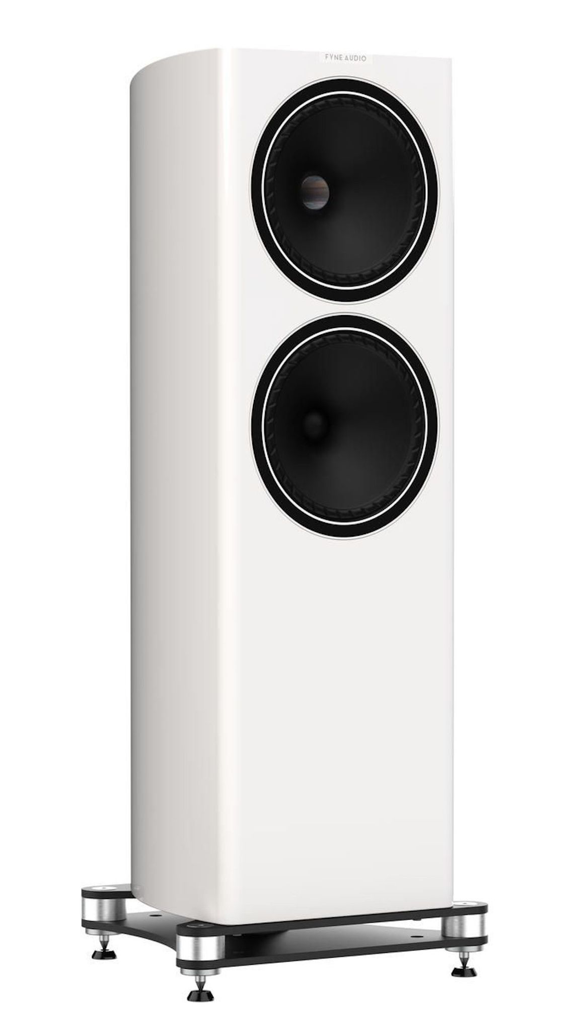 Seitenansicht der FYNE Audio F704 Weiß