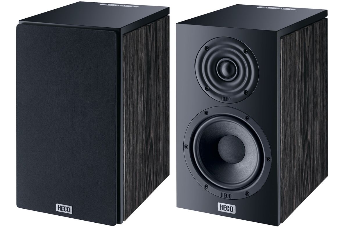Heco Aurora 300 (schwarz) - mit und ohne Abdeckgitter