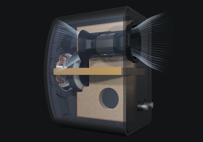 Abbildung des neuen, flexiblen Bass-Ports