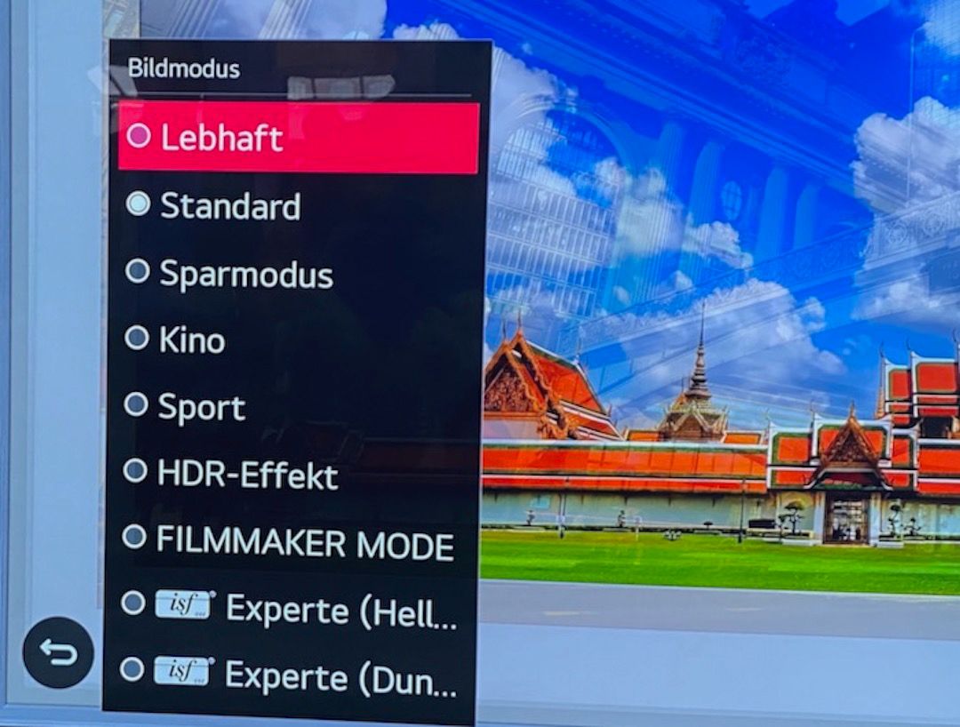 LG OLED TVs mit Filmmaker Modus