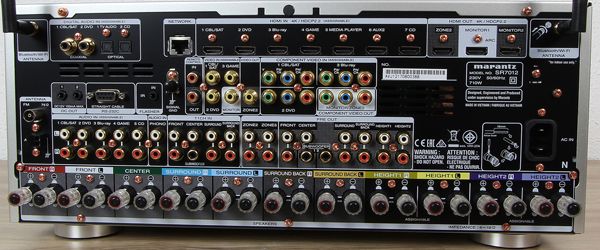 Marantz SR 7012 Rückseite