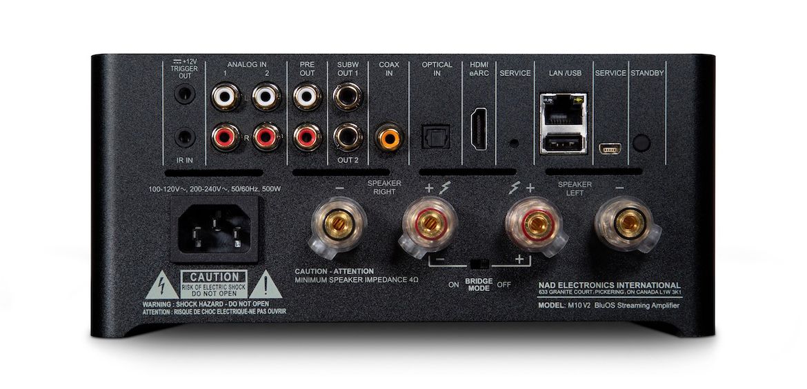 NAD M 10 V2 - Rückansicht