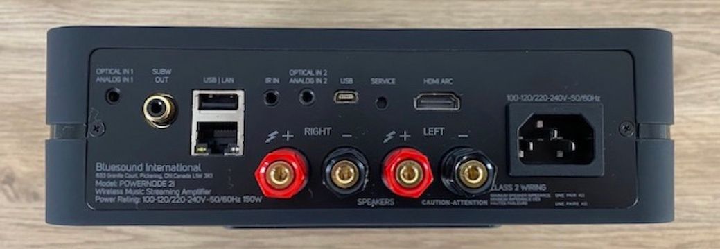 Bluesound Powernode 2i - Rückseite