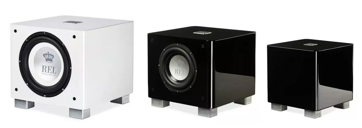 REL Tx-Subwoofer T/9x, T/7x und T/5x in einer Reihe