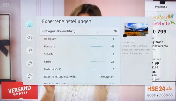 Video EQ bei Samsung Q9F