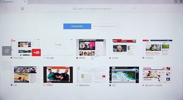 Smart-TV Web-Browser als Standard