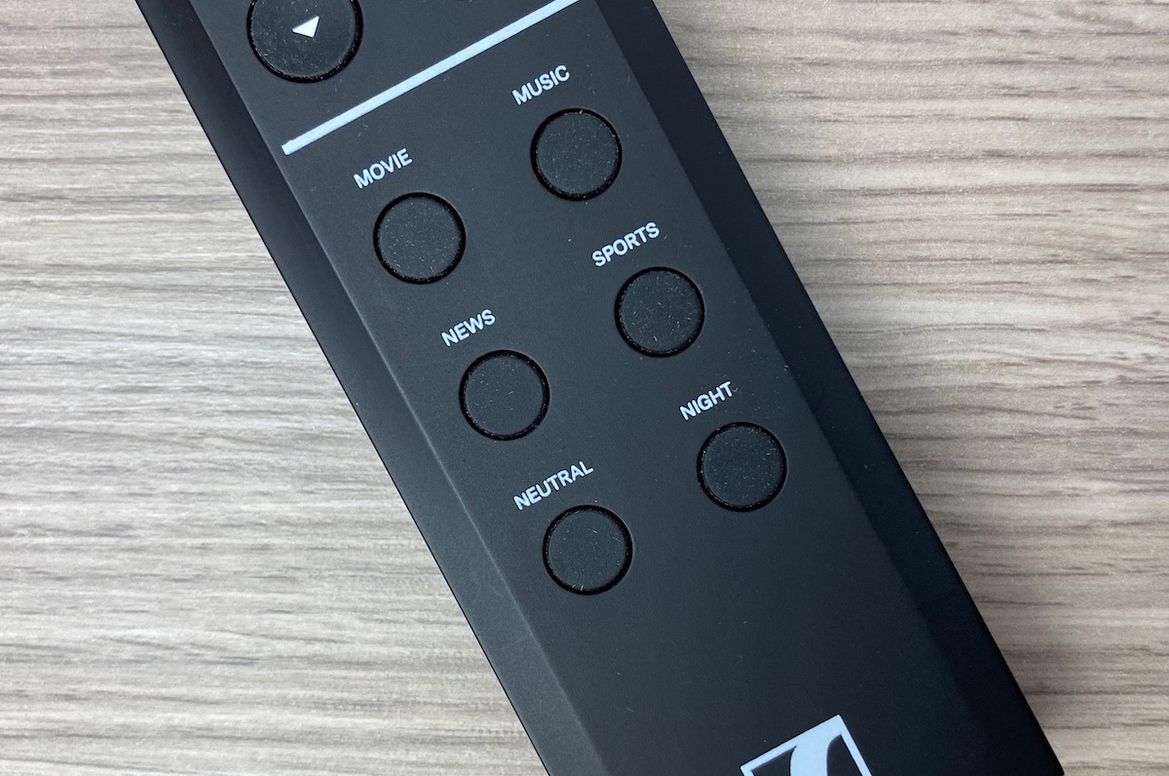 DSP-Modi auf Fernbedienung zur Sennheiser Ambeo Soundbar