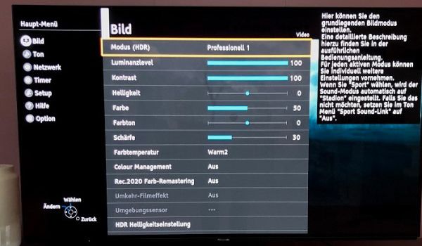 Video-EQ im FZW804