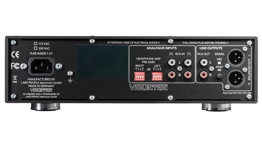 Violectric HPA V340 - Rückansicht