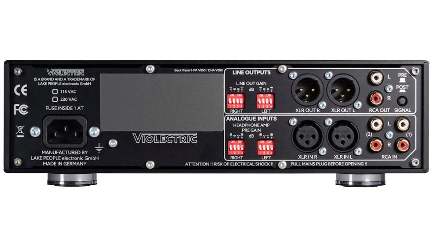 Violectric HPA V550 - Rückansicht
