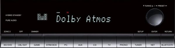 Weißes Display beim silbernen Onkyo TX-NR686
