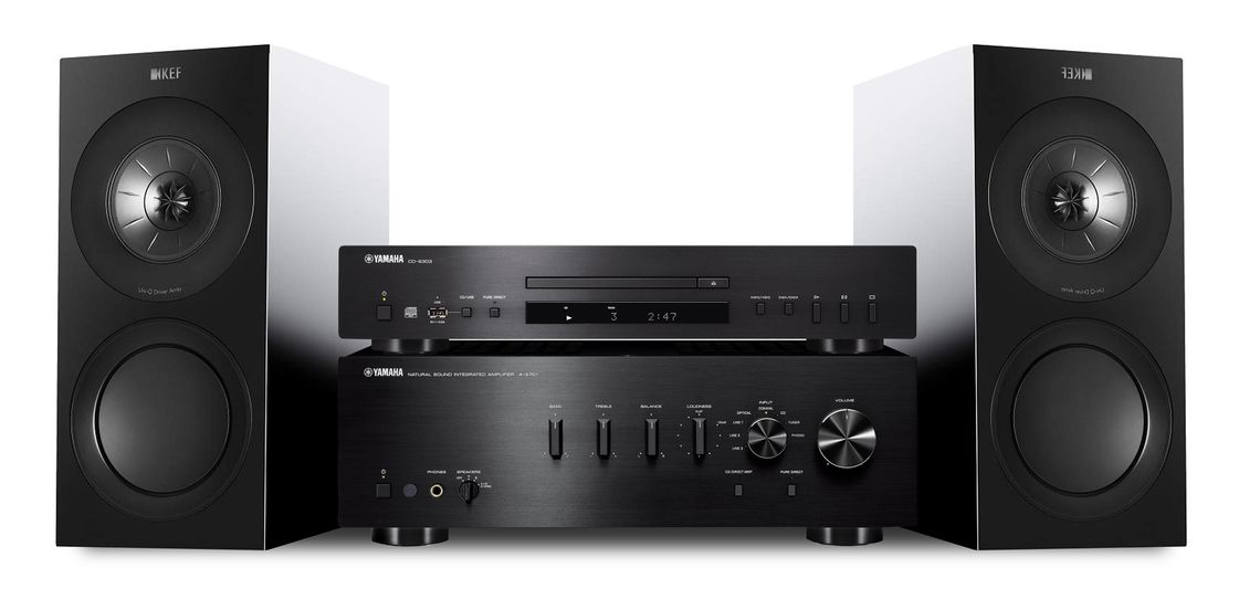Yamaha A-S701 und CD-S303 mit KEF Lautsprechern R3