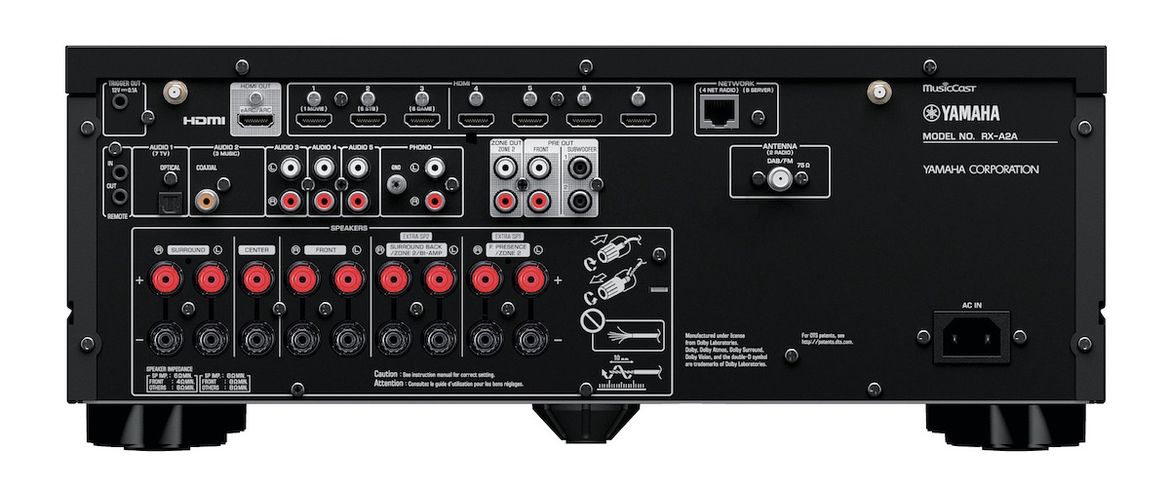 Yamaha RX-A2A - Rückansicht