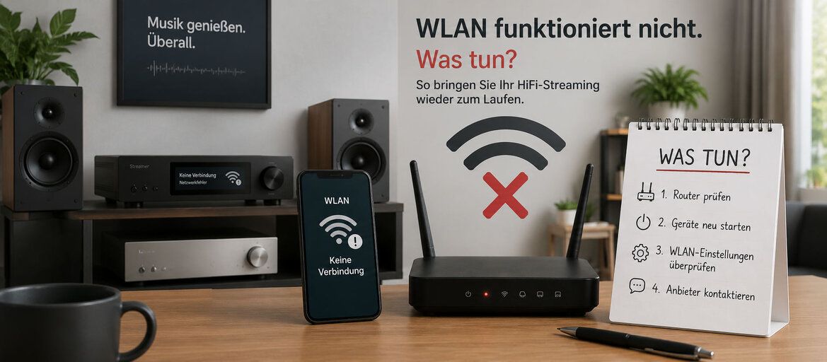 Symbolbild WLAN funktioniert nicht. Was tun?