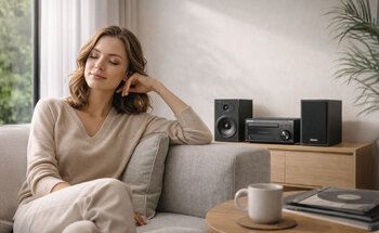 Teaserbild: Kompakte Stereoanlage Denon D-M41DAB