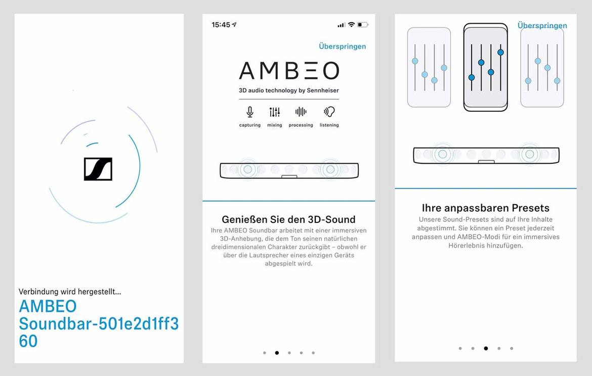 Steuerung über die Sennheiser Smart Control App