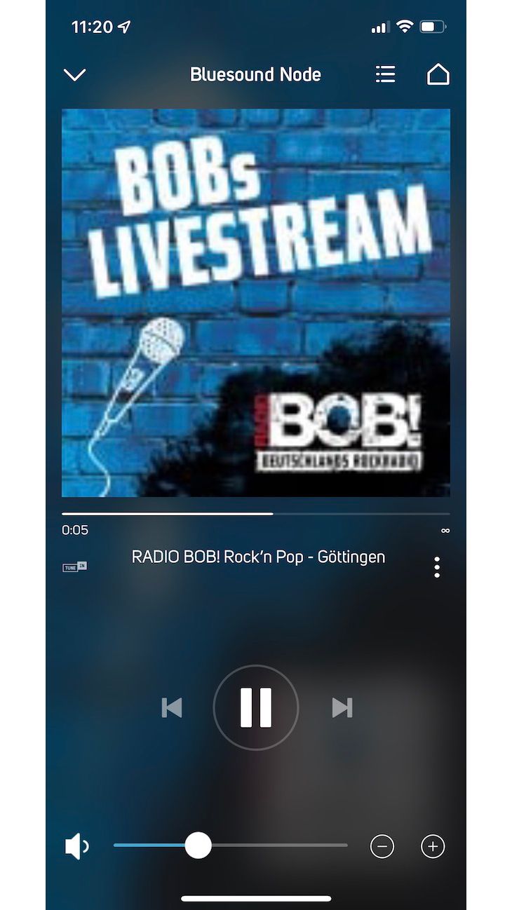 Bluesound Node N130 - Internetradio Wiedergabe