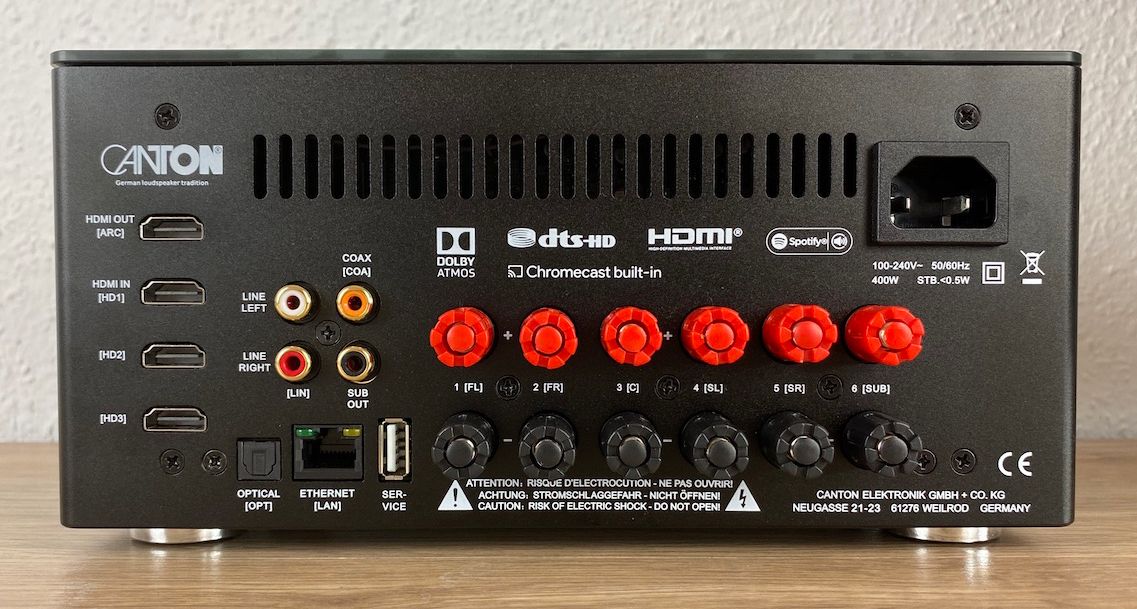 Canton Smart Amp 5.1 - Rückansicht