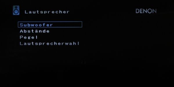 Lautsprechereinstellungen manuell vornehmen beim DRA-800H von Denon