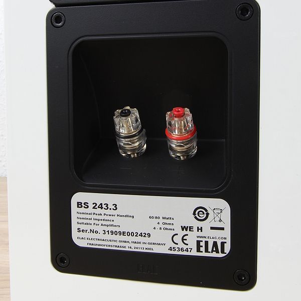 Elac BS 243.3 - Lautsprecher-Terminals