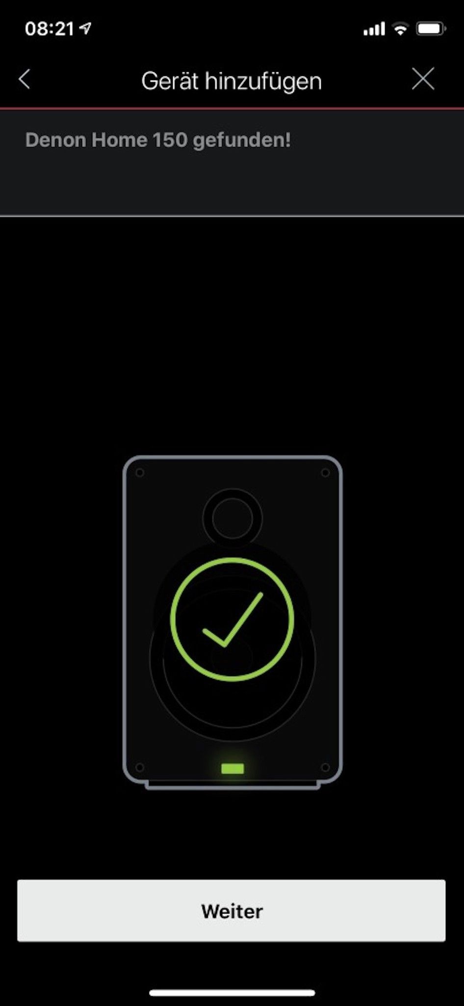 Heos App - Gerät hinzugefügt