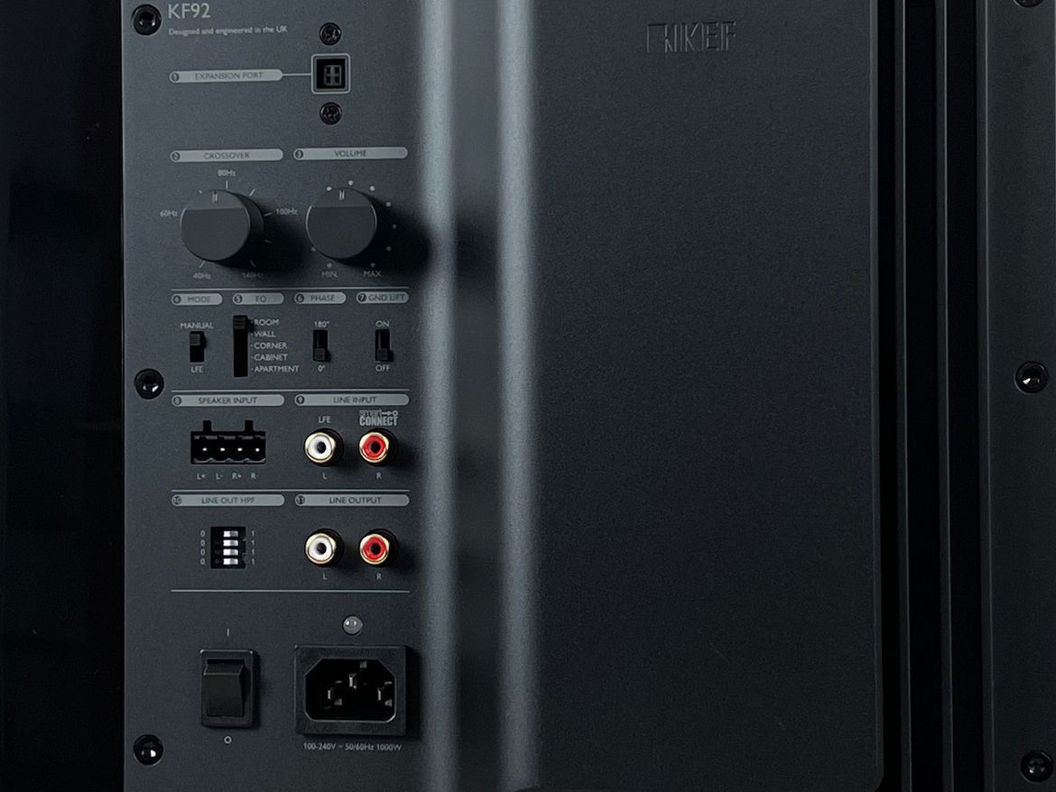 KEF KF 92 - Bedienelemente an der Rückseite