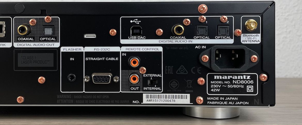 Marantz ND 8006 - Digitaleingänge Rückseite