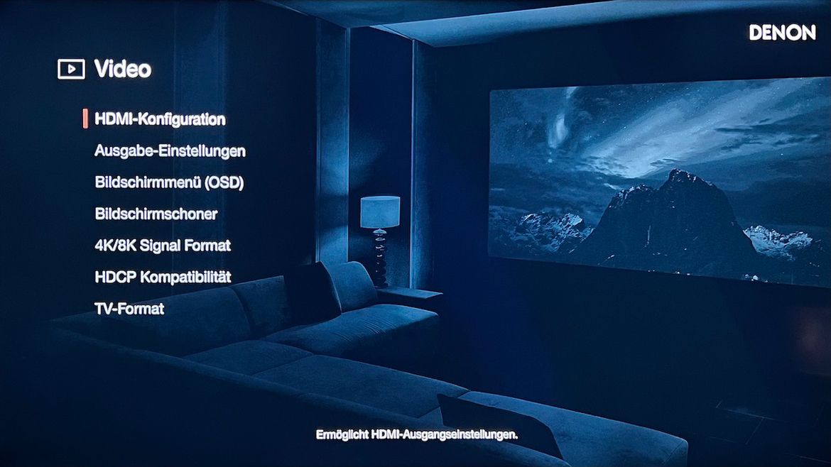 Denon AVC-X3800H - Menü: Video-Einstellungen