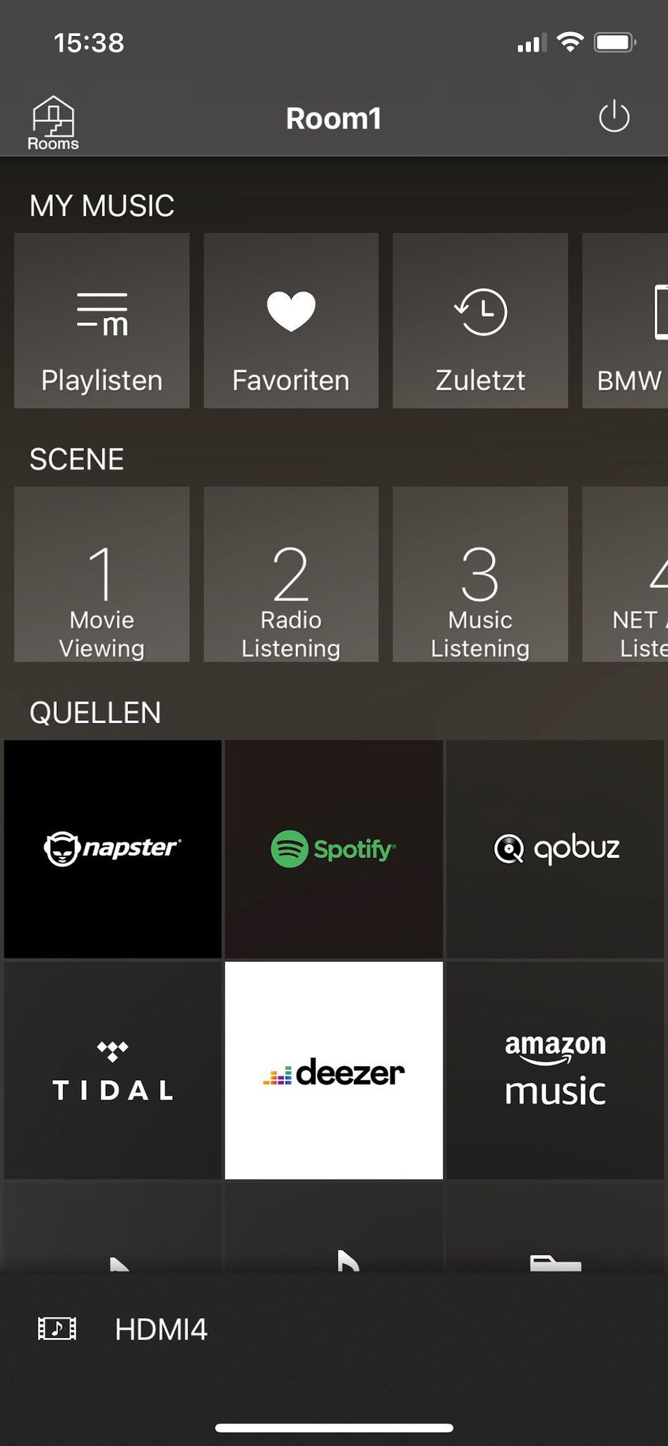 MusicCast am Smartphone