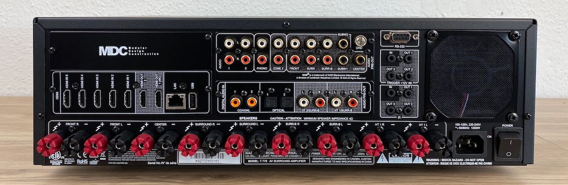 NAD T 778 - Rückansicht