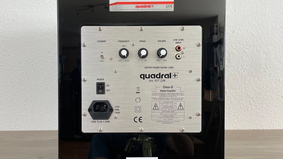 Quadral Qube S8 - Rückansicht