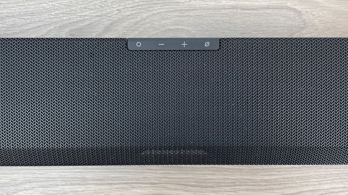 Abbildung der Bedienelemente an der Soundbar