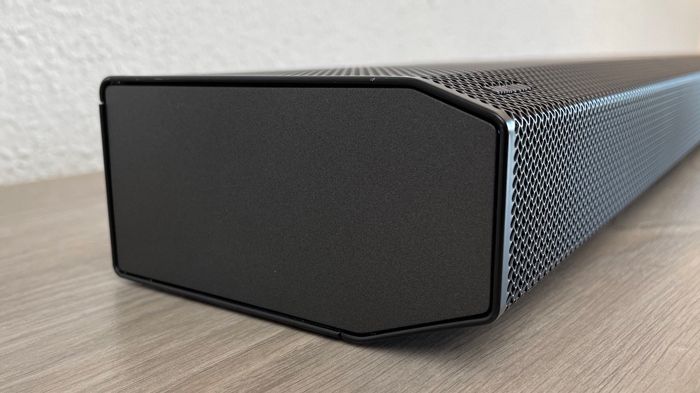 Seitliche Abbildung der Soundbar