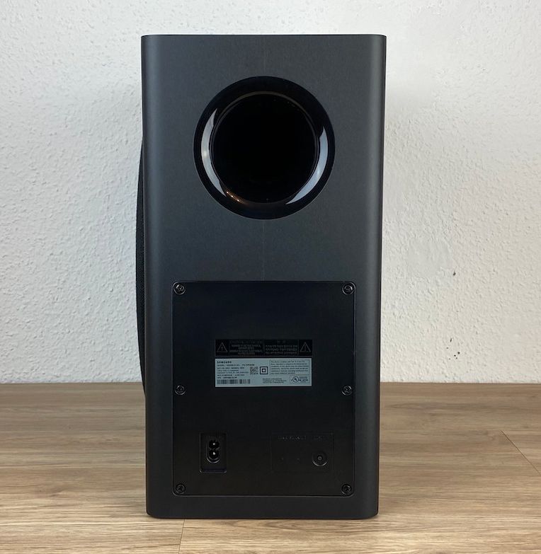 Rückseite des Subwoofers