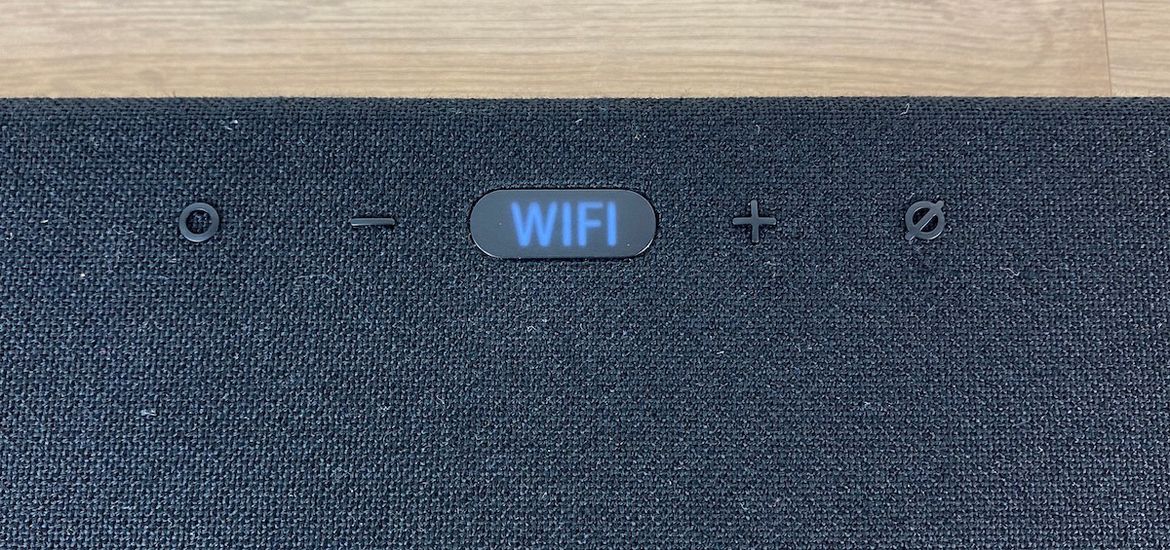 Display der Soundbar des 9.1.4-Systems HW-Q950T