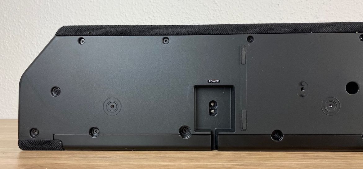 Unterseite der Soundbar