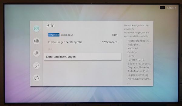 Samsung Q950R - Bildmodus &gt; Experteneinstellungen
