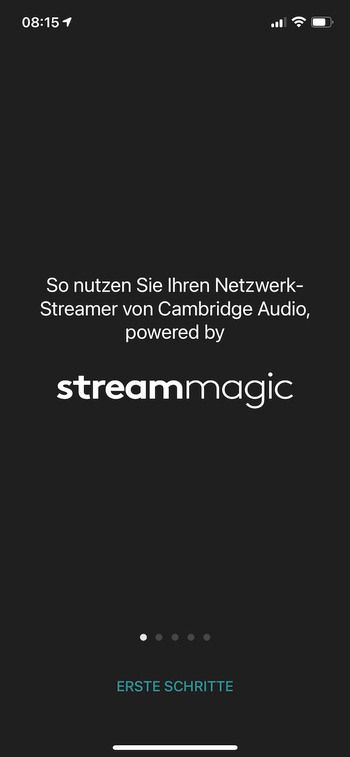 Installation mit der StreamMagic App
