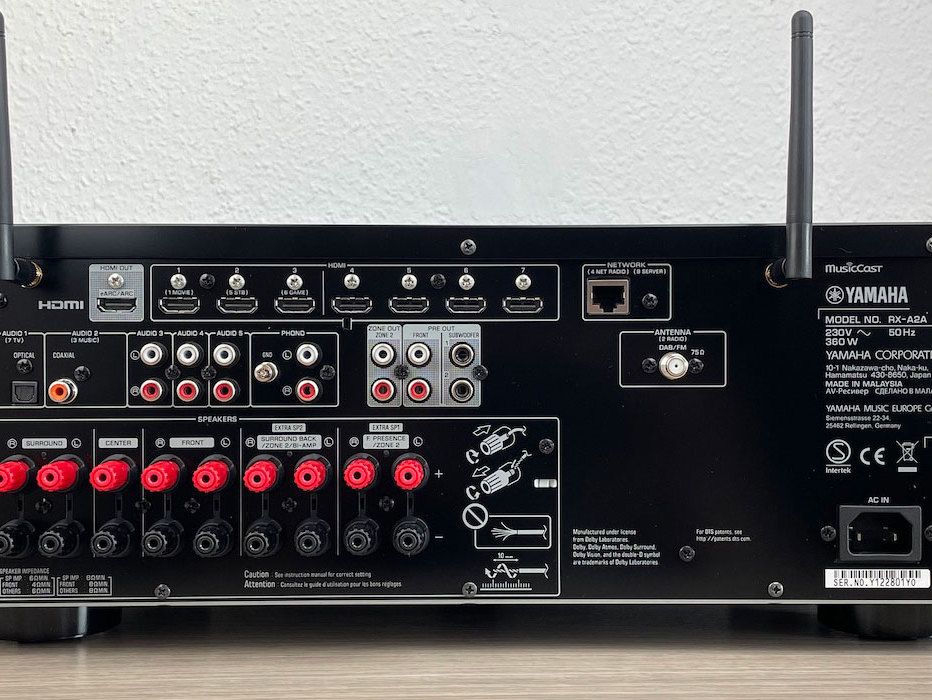 Yamaha RX-A2A - Rückansicht