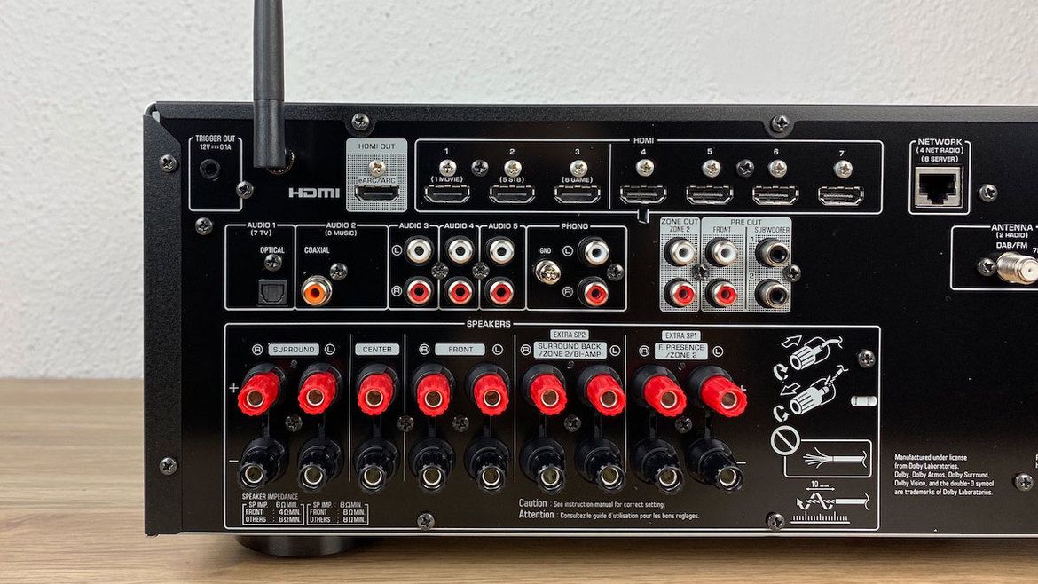 Yamaha RX-V6A - Anschlussübersicht
