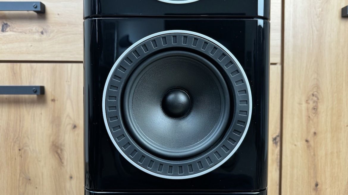 Einer der beiden Tieftöner in der Einzelansicht